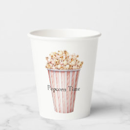 Blush Movie Time Popcorn Pappbecher