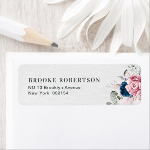 Blush Navy Blue Soft Pastel Pink Blues Hochzeit
