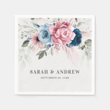 Blush Navy Blue Soft Pastel Pink Blues Hochzeit