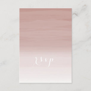 Blush Ombré Wedding RSVP Karte