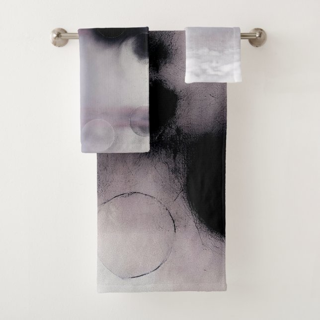 Blush Orbit Abstract Badhandtuch Set (Insitu)