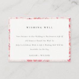 Blush Paisley Typografie Hochzeitsstimmung wünsche Begleitkarte