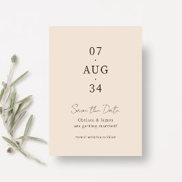 Blush Peach | Chic Minimal Wedding Save the Date
