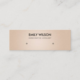 BLUSH-PEACH-STUDIE MIT EARRING DISPLAY LOGO MINI VISITENKARTE