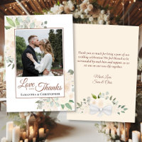 Blush Peach Wassercolor Foto & Note Wedding