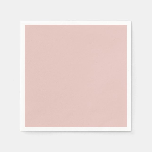 Blush Peachy Pink Trend Farbe Peach Template Blank Serviette (Vorderseite)