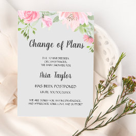 Blush Peonies Pläne Duschankündigung ändern Einladung