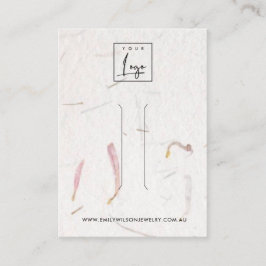 BLUSH PETAL HANDMADE PAPIER HAARKLIP DISPLAY KARTE