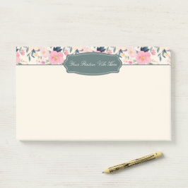 Blush Petals Pink Bloom Elegante Post-it Klebezettel