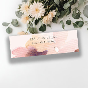 Blush Pink Abstrakt Stuhlvorführung Mini Visitenkarte