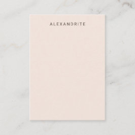 Blush Pink Alexandrite Display Card Visitenkarte