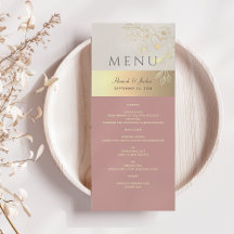 Blush Pink and Gold Floral Wedding