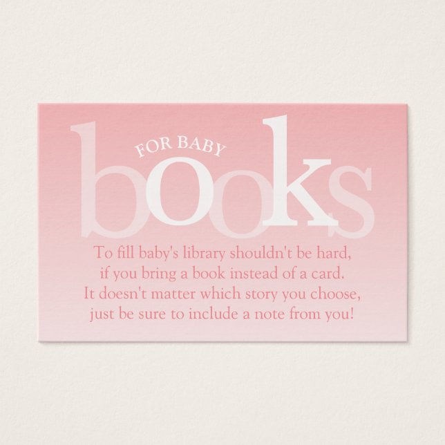 Blush Pink Apportez une carte de Baby shower de li (Devant)