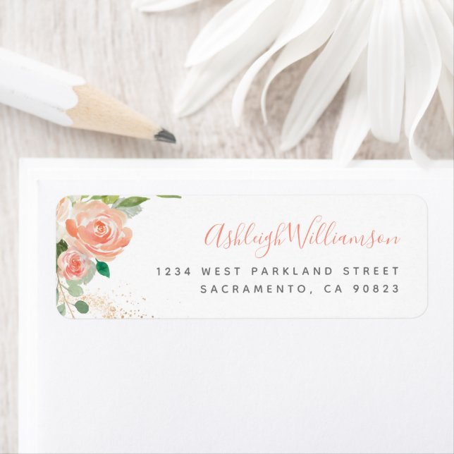 Blush Pink Aquarellbäume Eukalyptus Grüne (Insitu)