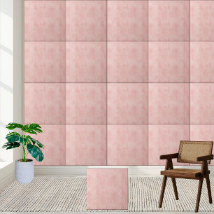 Blush Pink Aquarellfarbe Keramik Tile Fliese