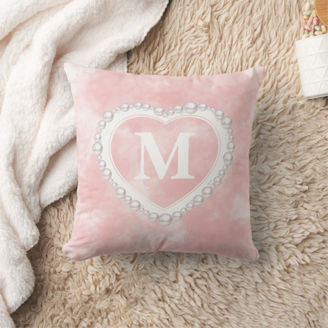 Blush Pink Aquarellfarben Kissen (Decke)