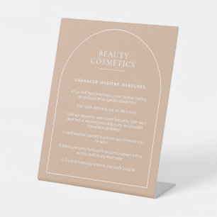 Blush Pink Arch Makeup Beauty Business Hygiene Sockelschild