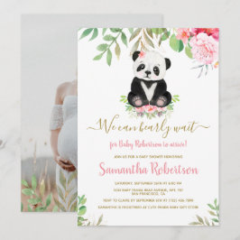 Blush Pink Bear Baby Dusche wir können frühzeitig Einladung