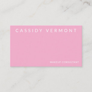 Blush Pink Beauty Makeup Beruflich Visitenkarte