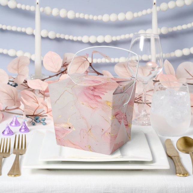 Blush Pink Birds Baby Dusche Geschenkschachtel (Hochzeit)