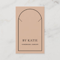 Blush Pink & Black Minimal Nekklace Display Card