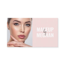 Blush Pink Black Modern Photo Makeup