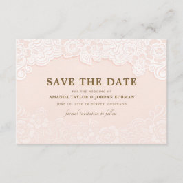 Blush Pink Bläserne Hochzeit speichern das Datum Save The Date