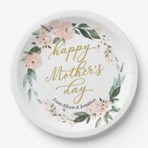 Blush Pink Bloral Wreath Happthers Day