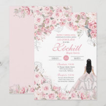 Blush Pink Blossom Elegante Quinceanera