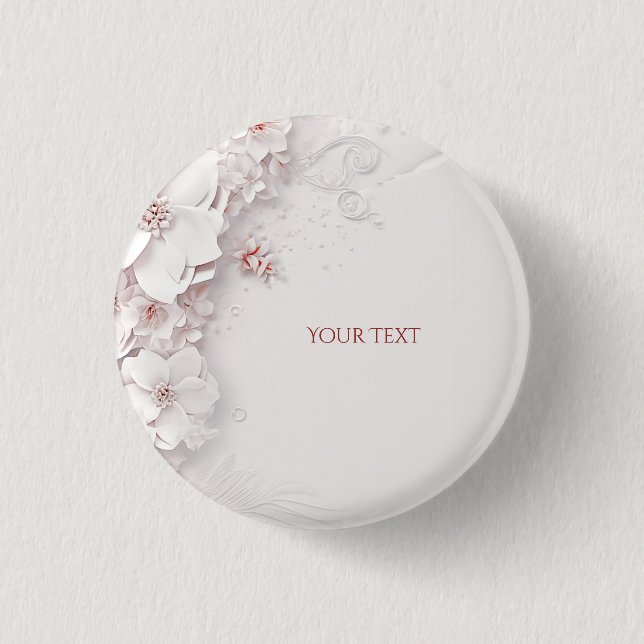 Blush Pink Blues Button (Vorderseite)