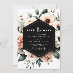 Blush Pink Blues Hochzeit Save The Date