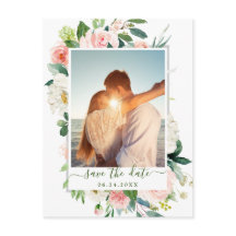 Blush Pink Blume Grüne Hochzeit speichern das Datu