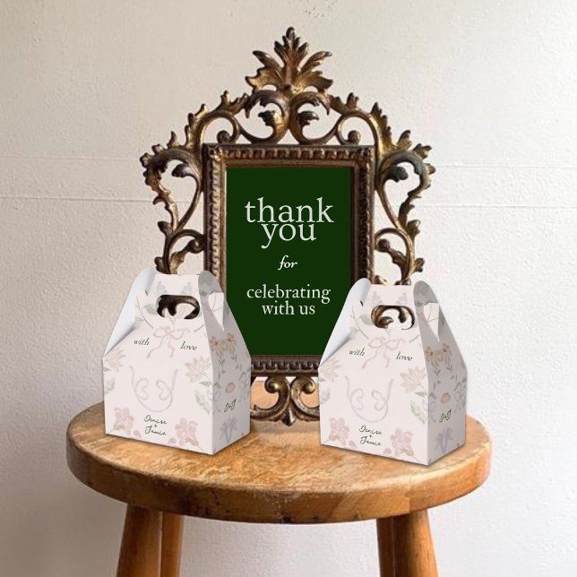 Blush Pink Blumengarten Hochzeit mit Liebe Geschen Geschenkschachtel (Von Creator hochgeladen)