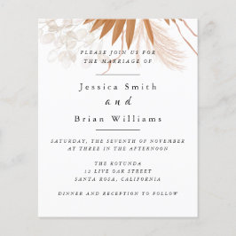 Blush Pink Boho Wedding Flyer