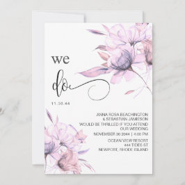 *~* Blush Pink Bouquet UAWG QR AR15 Blumenmuster Einladung