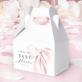 Blush Pink Bow Baby Dusche Geschenkschachtel