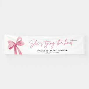 Blush Pink Bow Sie bindet das Brautparty des Knote Banner