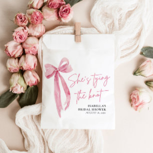 Blush Pink Bow Sie bindet das Brautparty des Knote Geschenktütchen