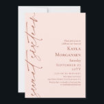 Blush Pink & Brass Kalligraphie Sweet 16 Einladung<br><div class="desc">Blush pink süß 16 Einladung mit geblasenem Text in minimalistischem Design. Einfach keine Aufregung 16 . Geburtstag Einladung mit einem hellrosa Hintergrund. Laden Sie Ihre Freunde zu Ihrem süßen 16 Party mit dieser blütenrosa und Messing-Party Einladung ohne Foto.</div>