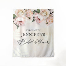 Blush Pink Brautparty Begrüßung Hintergrund