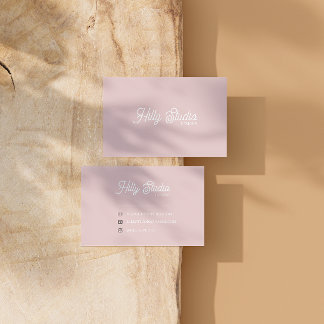 Blush Pink Business Card Vorlage, bearbeitbarer Au Visitenkarte
