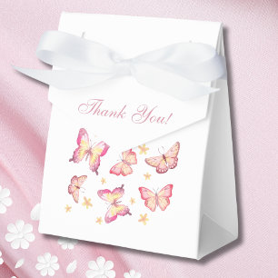 Blush Pink Butterfly Girl Dusche Geschenkschachtel