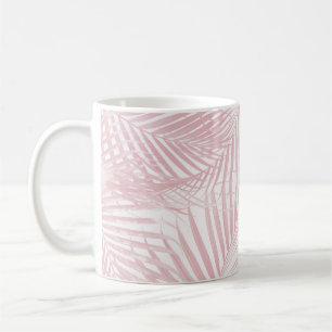 Blush Pink Caribbean Palm Dschungel 1 Kaffeetasse