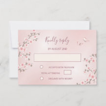 Blush Pink Cherry Blossom Hochzeit