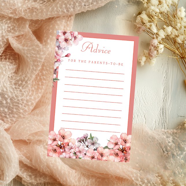 Blush Pink Cherry Blossom Ratschlag für die Eltern Flyer (Von Creator hochgeladen)