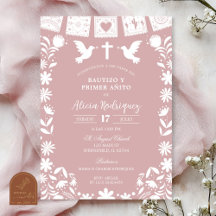 Blush Pink Cielito Lindo Bautizo y Primer Anito