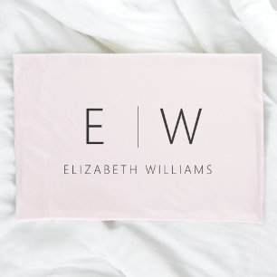 Blush Pink Classic Elegant Modernes Minimalistisch Kissenbezug