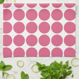 Blush Pink Color Scandi Dots Design Geschirrtuch