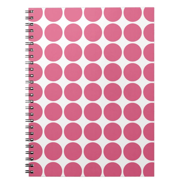 Blush Pink Color Scandi Dots Design Notizblock (Vorderseite)