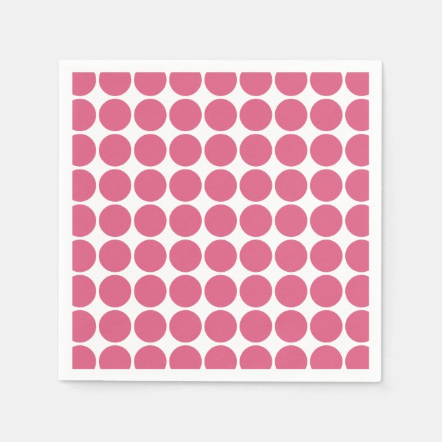 Blush Pink Color Scandi Dots Design Serviette (Vorderseite)
